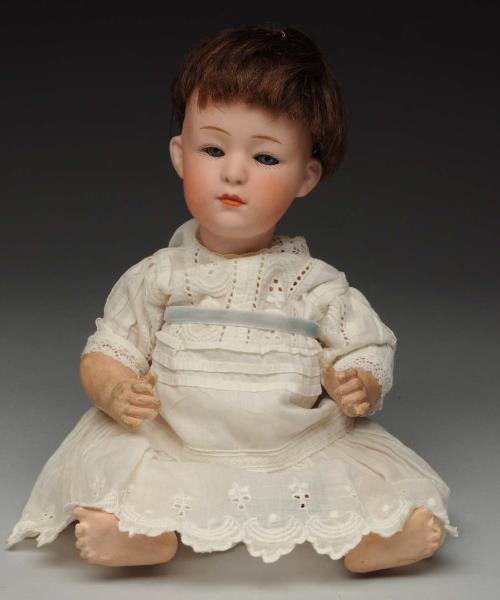 Appraisal: Pouty Gebr Heubach Character Baby Doll German pink bisque socket