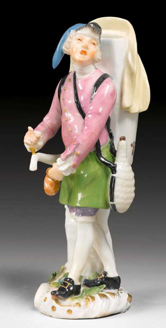 Appraisal: RARE FIGURE OF LIQUORICE WATER SELLER Meissen mid th century