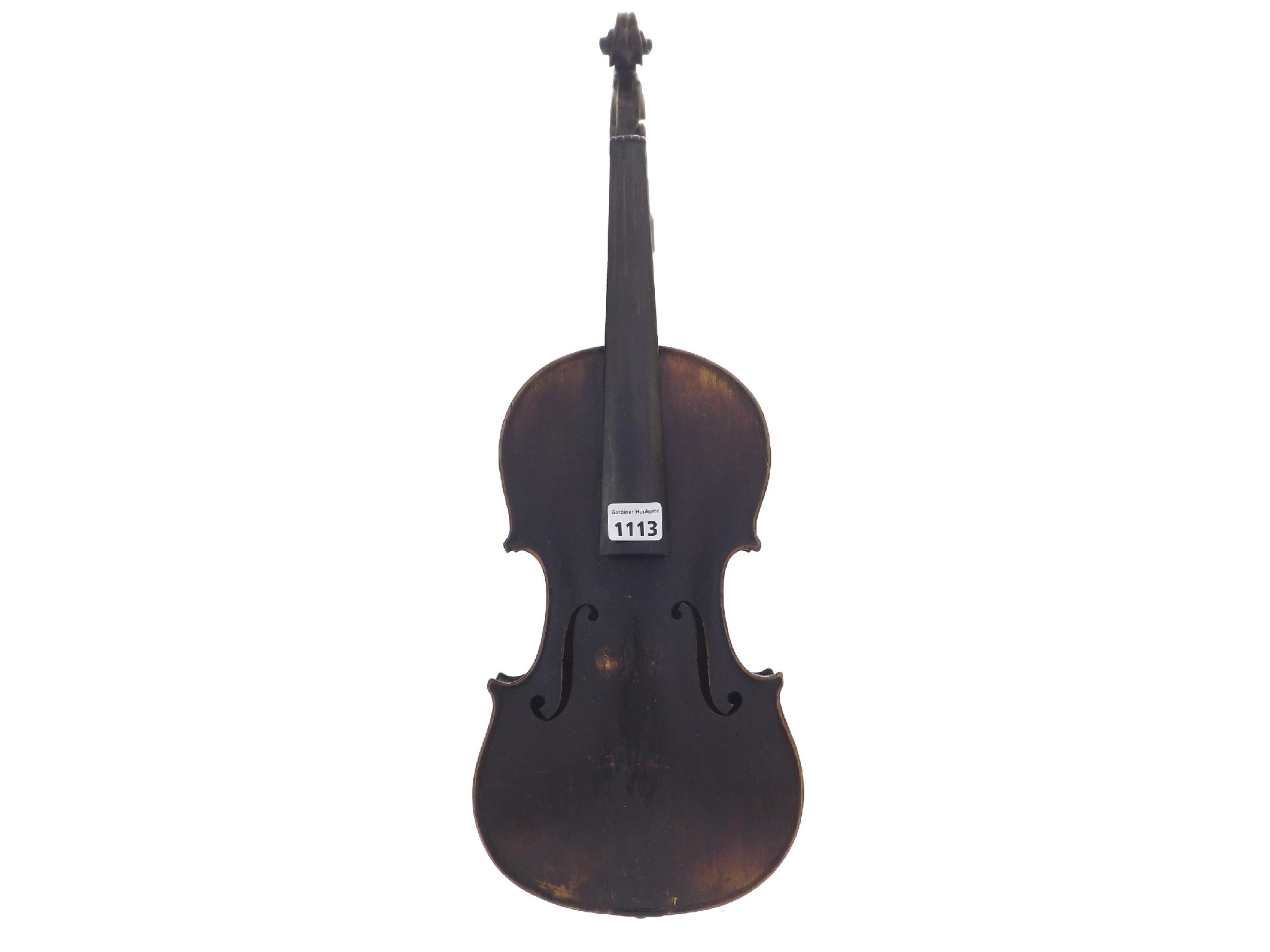 Appraisal: Late th century seven-eighth size Mittenwald violin cm