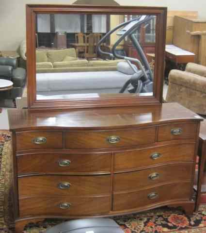 Appraisal: THREE-PIECE FEDERAL STYLE MAHOGANY BEDROOM FURNITURE SET American mid- th