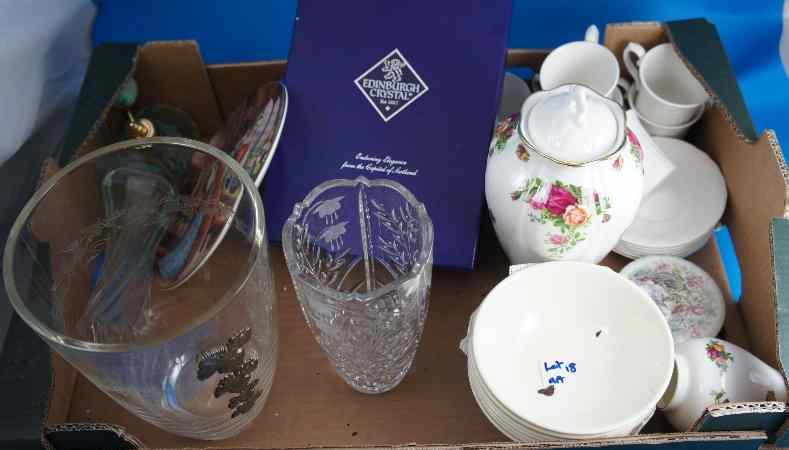 Appraisal: A Collection of various pottery and glassware including Royal Albert