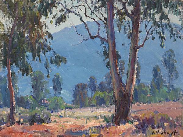 Appraisal: Hanson Puthuff American - Edge of the Grove signed 'H