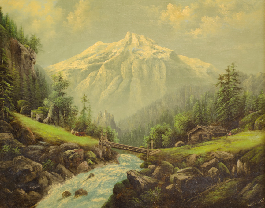 Appraisal: ELIZA BARCHUS OIL ON CANVAS Oregon - Mount Hood with