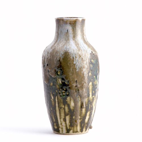 Appraisal: DEDHAM Experimental baluster vase by Hugh Robertson covered in an