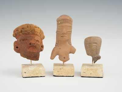 Appraisal: A Group of Pre-Columbian Fragments Lot includes a Tlatilco fragment