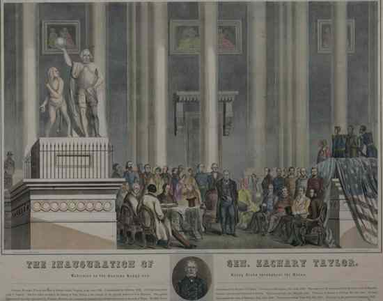 Appraisal: THE INAUGURATION OF GEN ZACHARY TAYLOR Dedicated to the Various