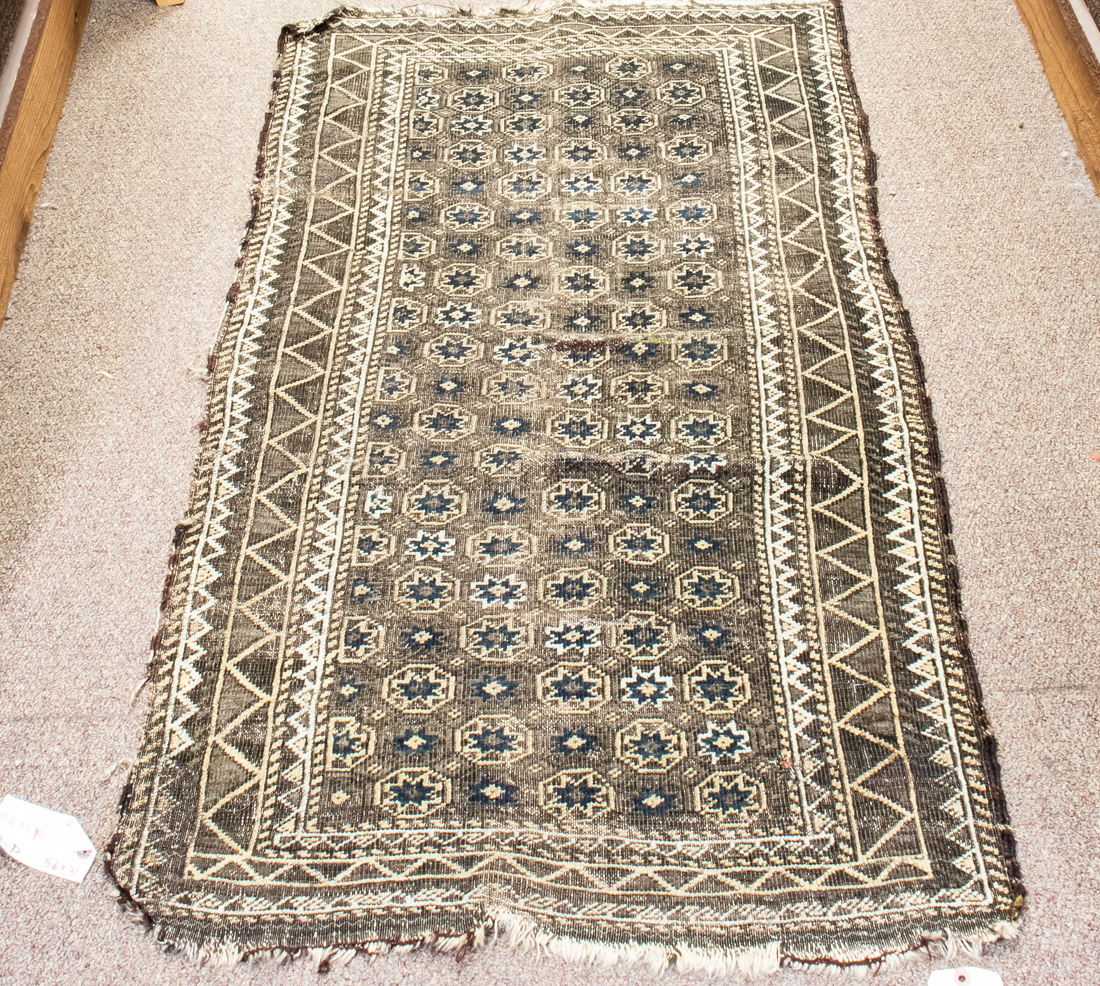 Appraisal: AN AFGHAN BOKHARA CARPET An Afghan Bokhara carpet ' x