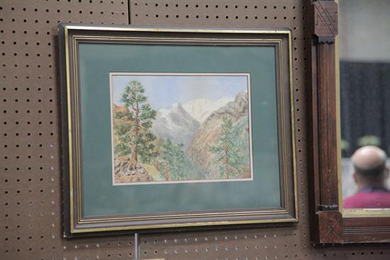 Appraisal: LANDSCAPE PAINTING AMERICAN TH CENTURY Watercolor on paper signed ''Gaspar''