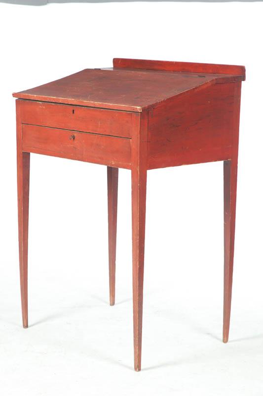 Appraisal: CLERK'S DESK American early th century walnut and poplar Stand