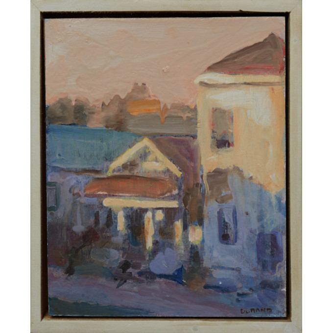 Appraisal: Robin Durand New Orleans Sunset House th c oil on