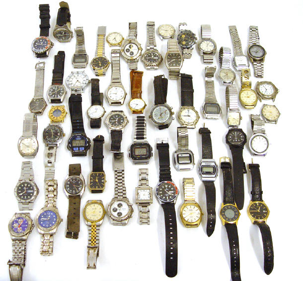 Appraisal: Large box of assorted gentlemens wristwatches