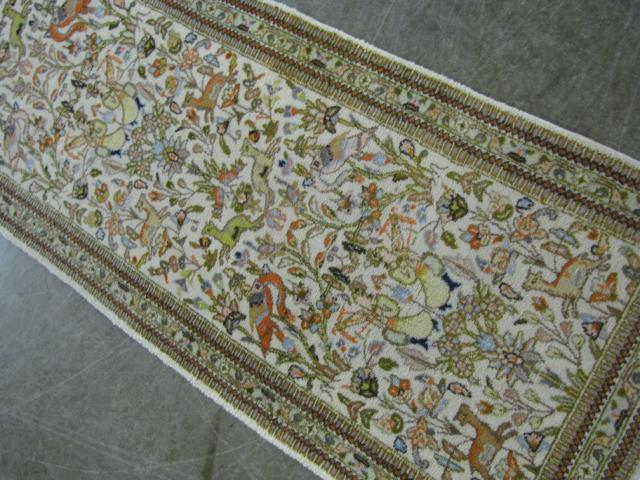 Appraisal: Oriental runner ' x ' with bird animal and floral