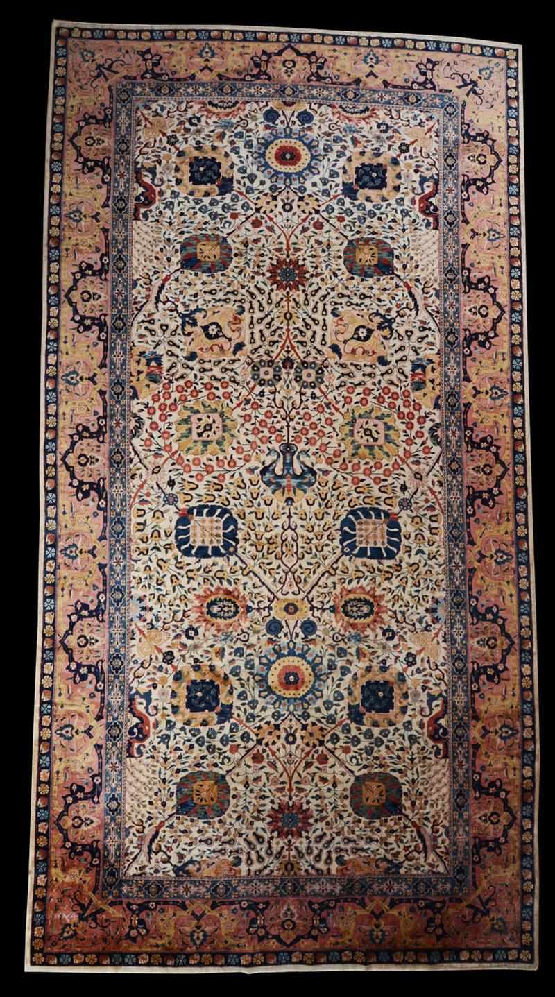 Appraisal: FINE NORTH INDIAN CARPET Size adjusted ft in x ft