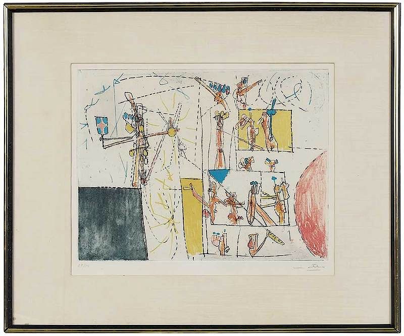 Appraisal: Roberto Matta Chilean - Untitled edition signed lower right in