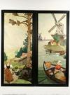 Appraisal: VINTAGE FRENCH SERIGRAPHS - s French Panels by Medaille depicting