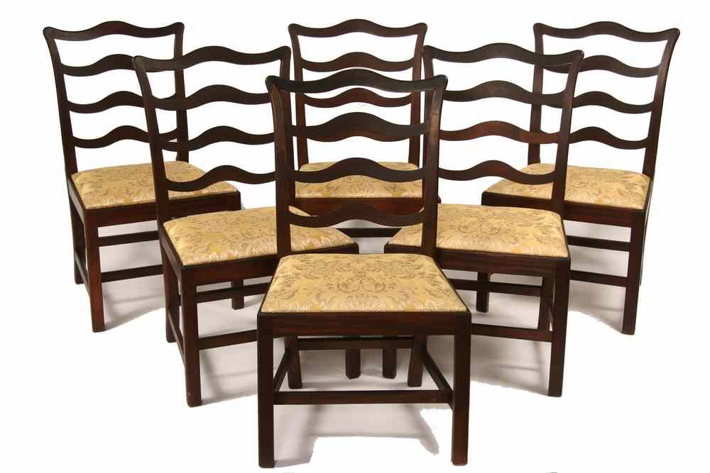 Appraisal: SET OF CHIPPENDALE CHAIRS - Six American Chippendale Mahogany Carved