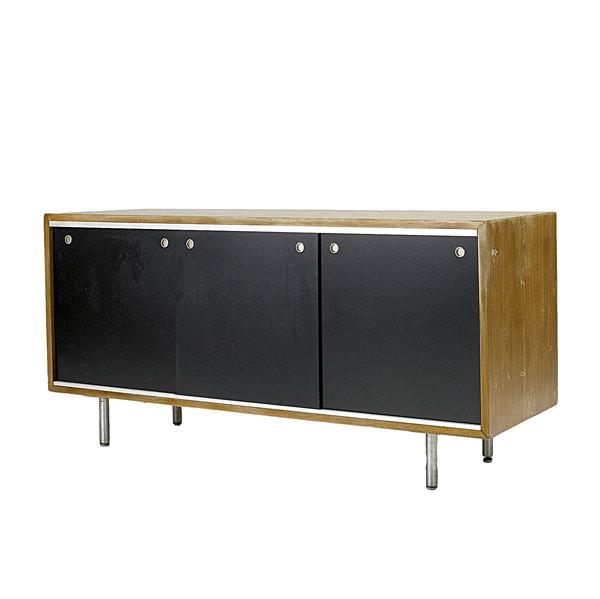 Appraisal: GEORGE NELSON FOR HERMAN MILLER Walnut credenza with laminate top