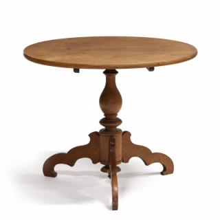 Appraisal: American Late Classical Tilt Top Tea Table late th century