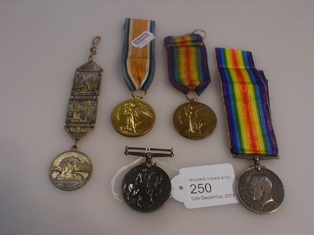 Appraisal: WWII campaign medals recipient Private H Harmston Lincolnshire Regiment and