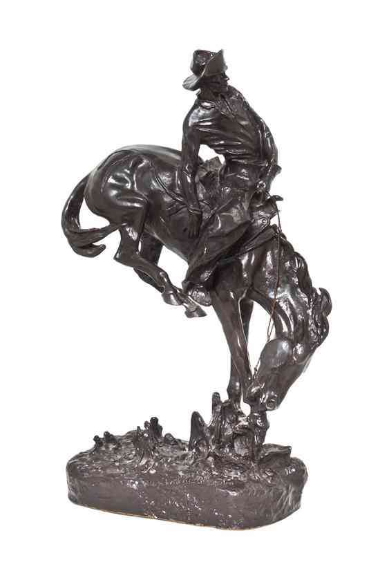 Appraisal: An American Bronze Figural Group after Frederic Sackrider Remington American