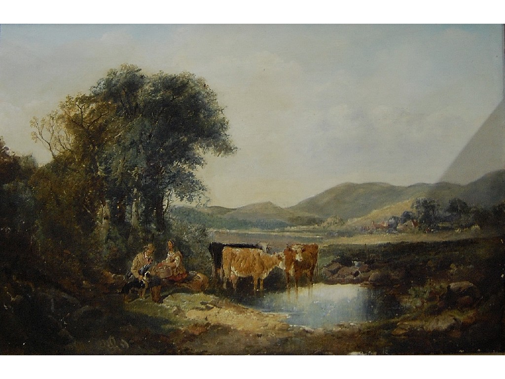 Appraisal: After J F Herring - Pastoral scene of cows at