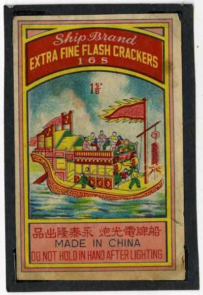 Appraisal: Ship Brand -Pack Firecracker Label Condition Very Good Size -