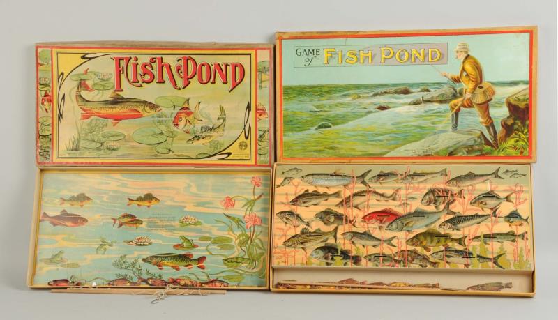 Appraisal: Lot Of Early American Milton Bradley Games Games of Fish