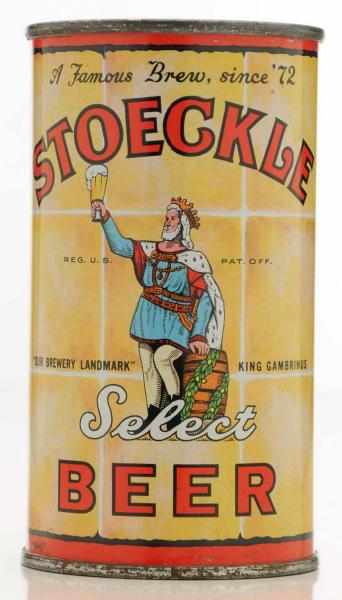 Appraisal: Stoeckle Select Beer Flat Top Beer Can - Very clean