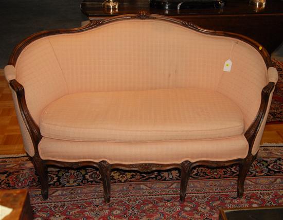 Appraisal: A Louis XVI-style Settee having a finger molded and floral