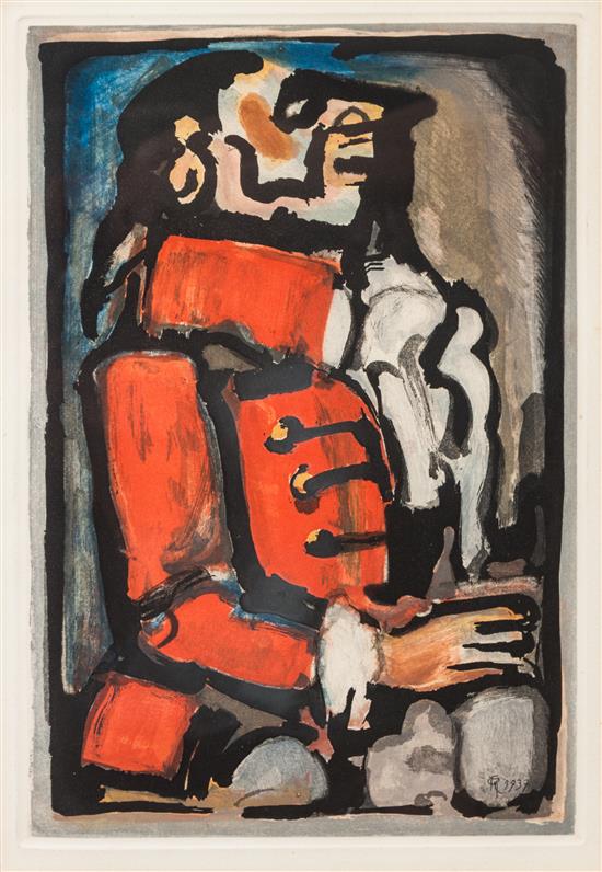 Appraisal: Sale Lot Georges Rouault French - Laquais from Les Fleurs