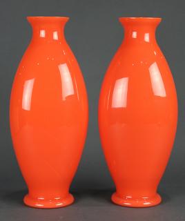 Appraisal: Pair of Murano art glass vases Pair of Murano art