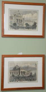 Appraisal: Group of fifteen framed and matted newspaper colored lithographs including