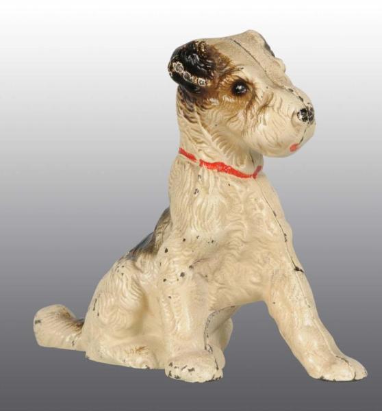 Appraisal: Cast Iron Terrier Dog Still Bank Description Manufactured by Hubley