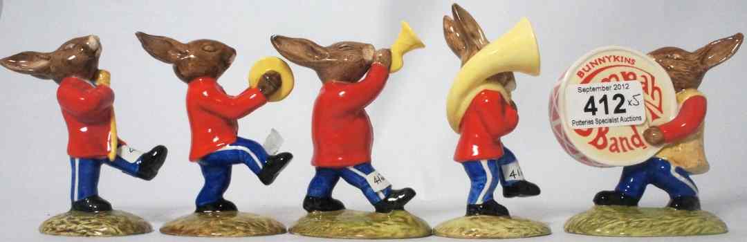 Appraisal: Royal Doulton set of Bunnykins figures from the Oompah Band