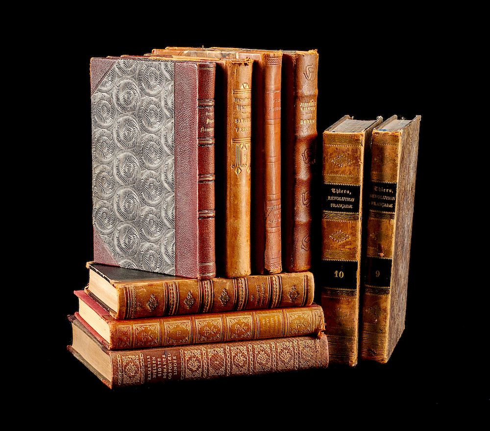 Appraisal: Leather-Bound Volumes Leather-Bound Volumes Condition For condition inquiries please contact