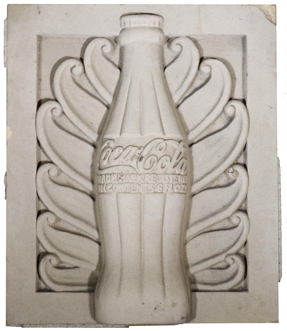 Appraisal: RARE COCA COLA PLANT ARCHITECTURAL FRAGMENT Art Deco Coca Cola