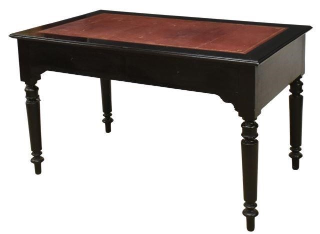 Appraisal: French Louis Philippe period writing desk mid th c ebonized