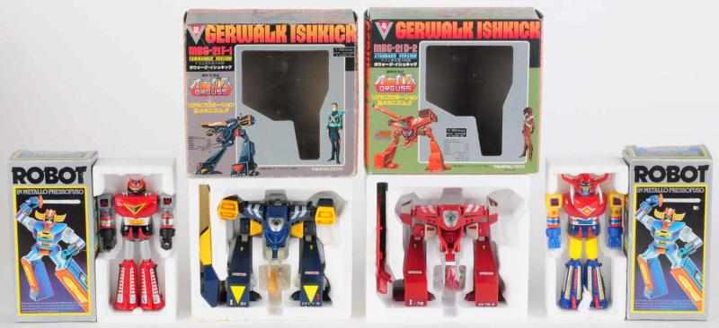 Appraisal: Lot of Italian Takatou Robots Includes an Italian robot in