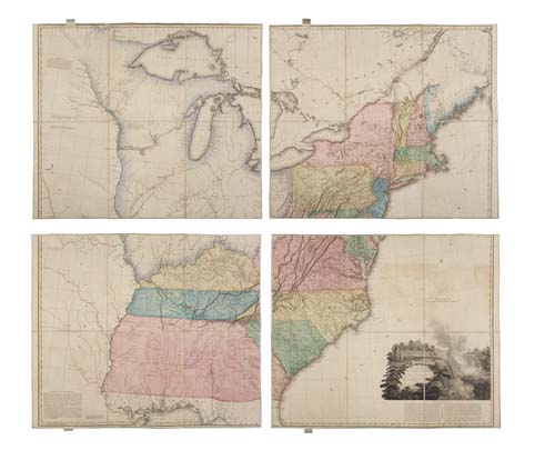 Appraisal: ARROWSMITH AARON A Map of the United States Lovely hand-colored