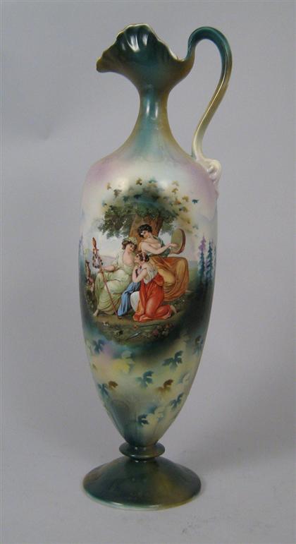 Appraisal: Porcelain ewer Decorated with a mythological scene H in