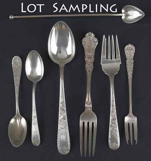 Appraisal: Collection of sterling silver flatware ozt