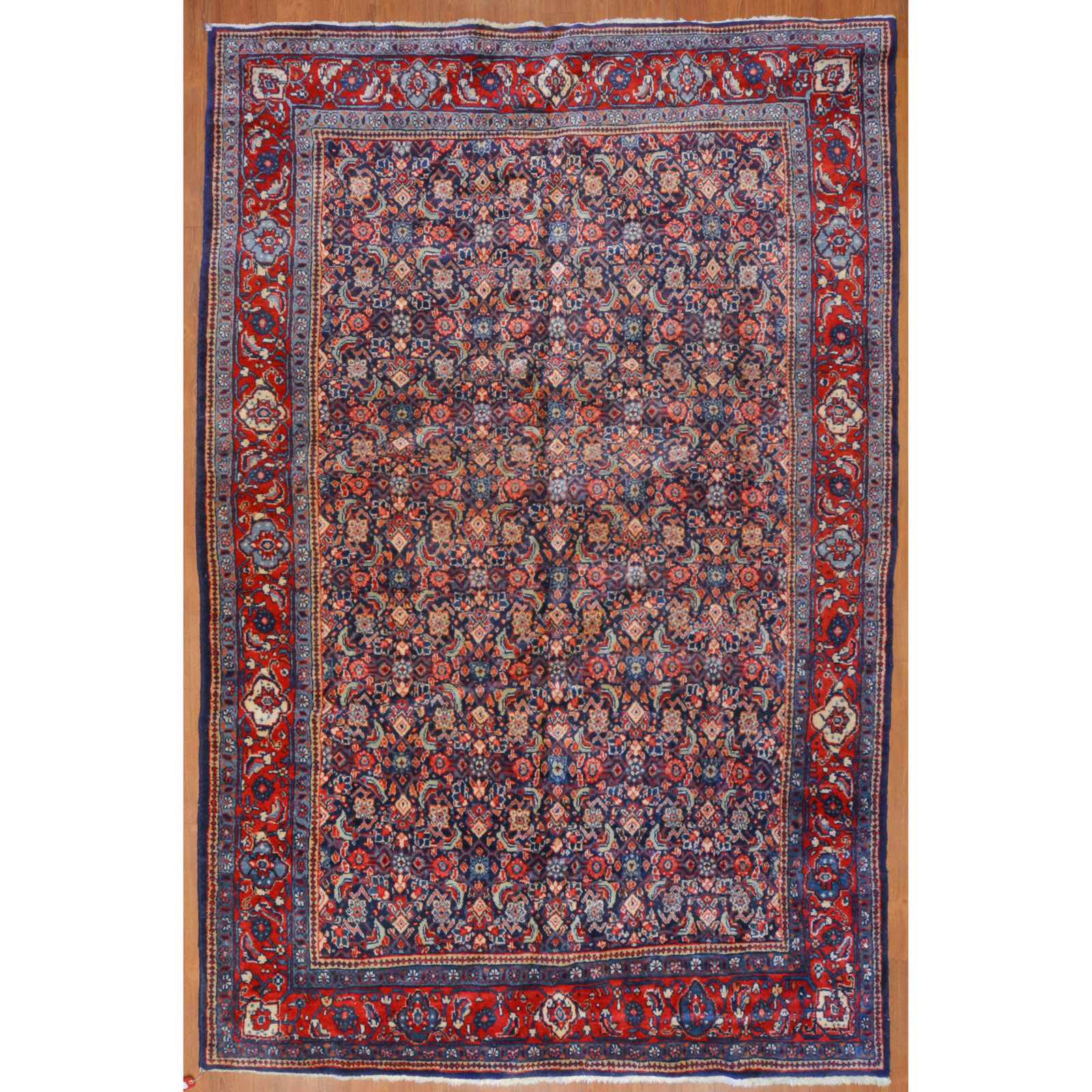 Appraisal: MAHAL RUG PERSIA X Second quarter- th century hand-knotted wool