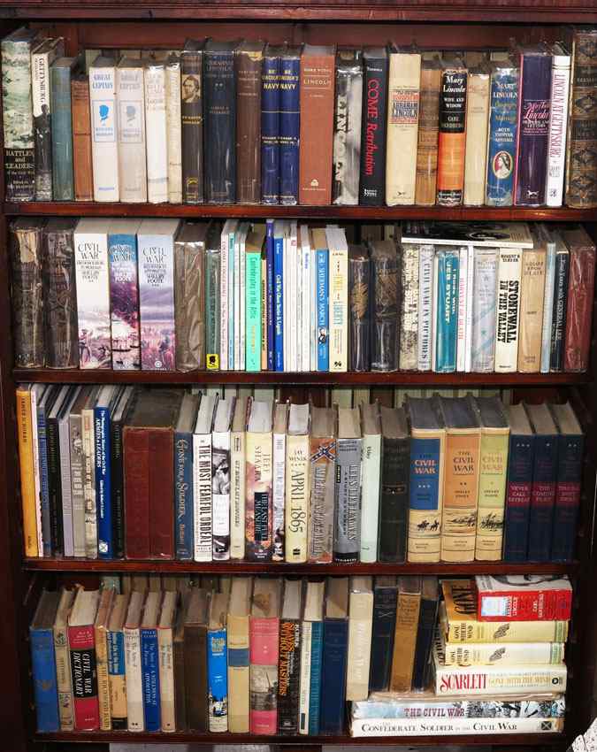 Appraisal: PIECE COLLECTION OF CIVIL WAR THEMED BOOKS A wide variety