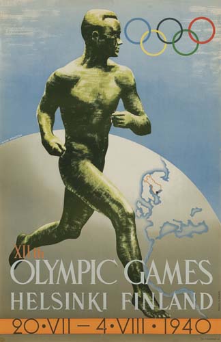 Appraisal: ILMARI SYSIMETSA XIIth OLYMPIC GAMES HELSINKI FINLAND x inches x