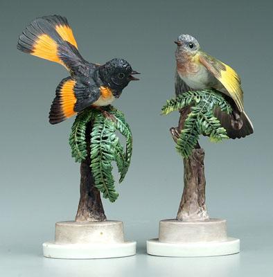 Appraisal: Pair Doughty figurines redstarts both with black printed mark both