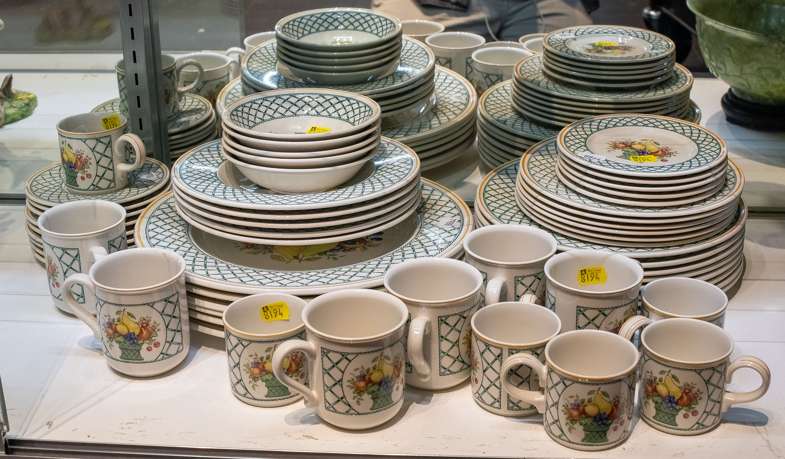 Appraisal: PARTIAL VILLEROY BOCH BASKET DINNER SERVICE Comprising about pieces Includes