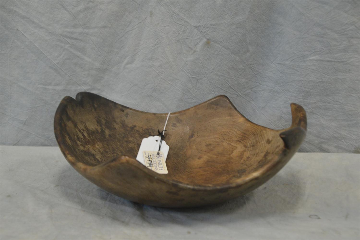 Appraisal: New England Native American maple fish form bowl found in