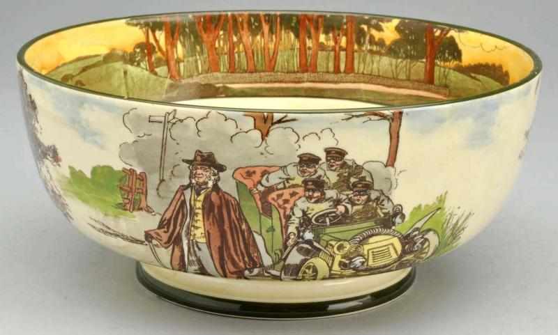 Appraisal: Early Royal Doulton Automotive Series Bowl Depicting two open air