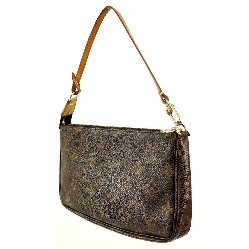 Appraisal: Louis Vuitton Brown Canvas Monogram Twin GM Bag Louis Vuitton