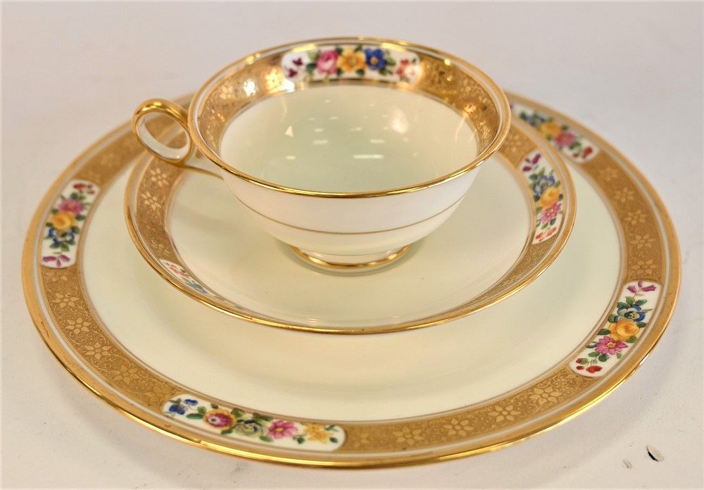 Appraisal: Piece Royal Cauldon Tea Set having gilt rims and floral